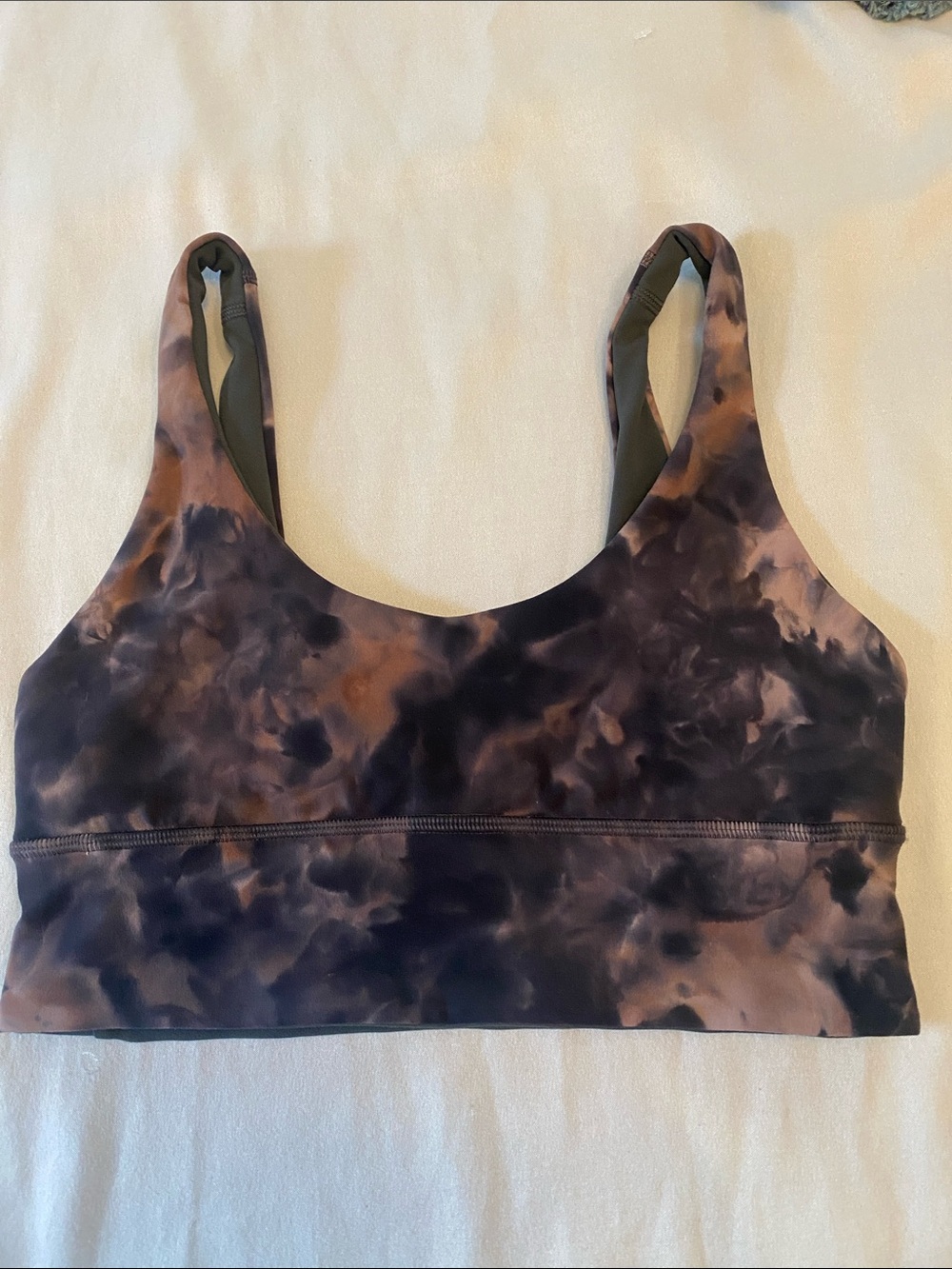 lululemon athletica Tie-Dye Sports Bra - Black & Brown